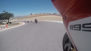 Laguna seca raceway 7/8/2016 wsbk parade lap gyro cam Ducati Panigale 1199 tri-color