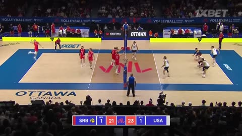 🇺🇸 USA vs. 🇷🇸 SRB - Highlights/ Week 2 / Men's VNL 2024/Volleyball!