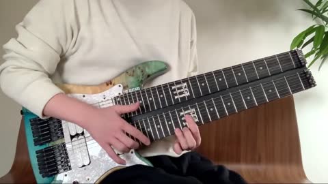 Double Neck 14 string guitar solo