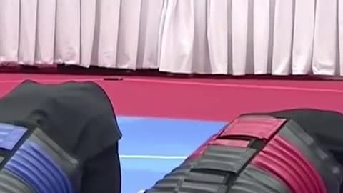Silat competitors perform“sujud syukur" aftersemi-final match