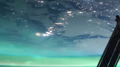 Northern Lights Seen From the International Space Station #auroraborealis #NightSkyMagic#aurora#NASA