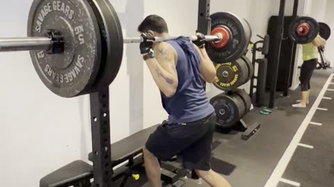 70 kg back squat (110 % of body weight)