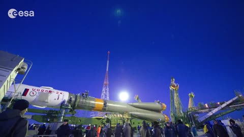 Time lapse: Soyuz rocket transfer and liftoff
