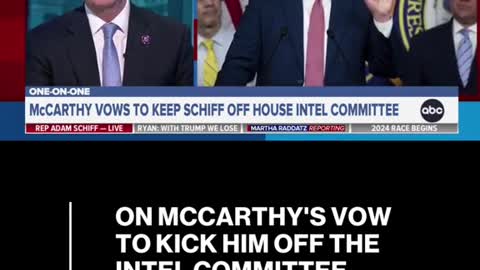 ON MCCARTHY'S VOWTO KICK HIM OFF THEINTEL COMMITTEE,