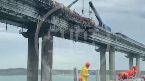 Repair Of Damages On The Crimean Bridge Is In Full Swing