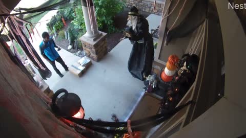 Halloween Decorations Spooks Amazon Delivery Guy