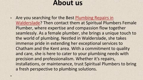 Get The Best Plumbing Repairs in Walderslade.
