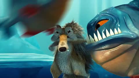 Scrat vs Piranha's Fight Scene - ICE AGE 2 (2006) Movie Clip