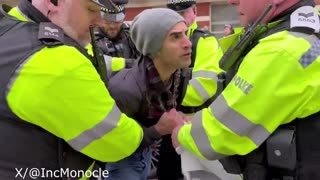 Anti-Hamas Counter Protester Arrested After Attack At Pro Palestine Rally