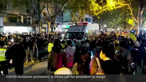 COVID-19 lockdown protesters in China call for president to resign