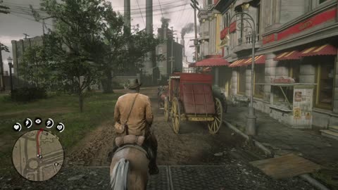 RDR2 - random event (helping a homeless beggar)