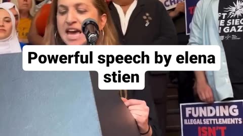 Powerful speech by elena stien