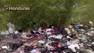 Shocking footage from Texas: Along the shore of the Rio Grande