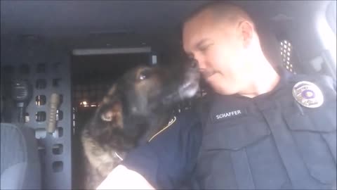 Officer Says Goodbye To K-9 Partner With Final Radio Call