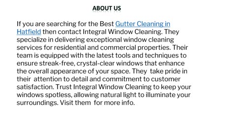 The Best Gutter Cleaning in Hatfield