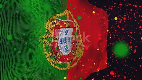 Amazing particles animation of the Portugal 🇵🇹
