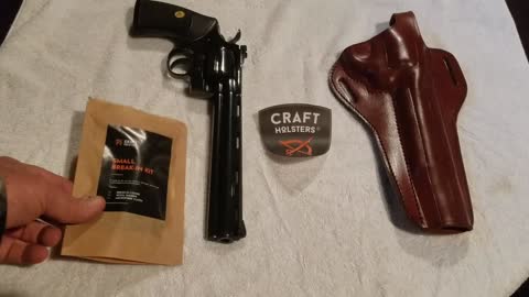 Colt Python 357 Magnum 8" in New Leather Craft Holster