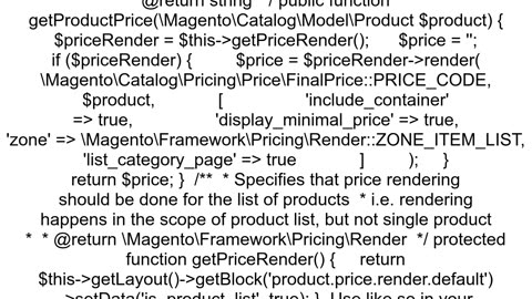 Magento 2How get price configurable in product list