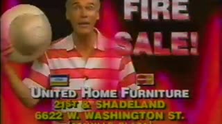 September 1989 - 'Fire Sale' at United Home Furniture in Indianapolis