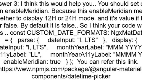 angular material datetime picker format the input with date and 24 hour time