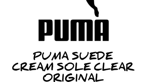 PUMA SUEDE CREAM SOLE CLEAR ORIGINAL