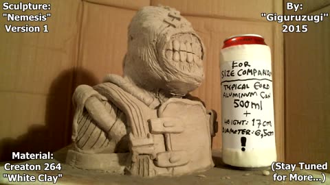 Resident Evil 3 Nemesis Tyrant Clay Pottery Bust Sculpture WIP