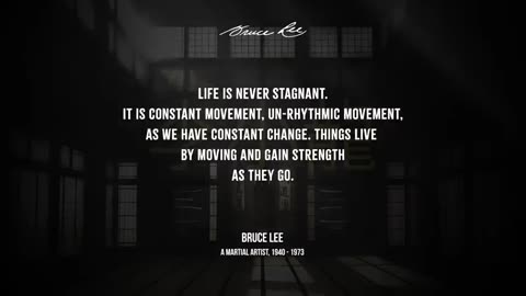 BRUCE Lee's Life Lesson