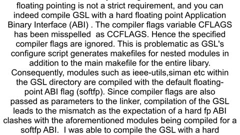 How to crosscompile GSL for Arm Cortex M4