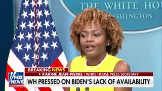 KJP panics, crumbles when liberal media confront her about Biden hiding from media