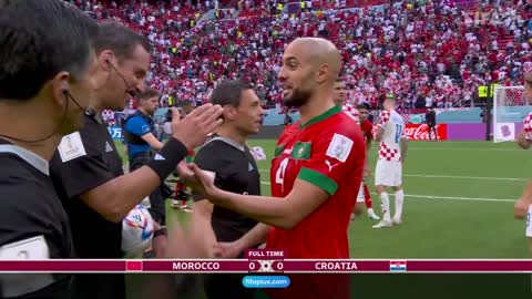 Modric and Hakimi go head-to-head Morocco v Croatia highlights FIFA World Cup Qatar 2022