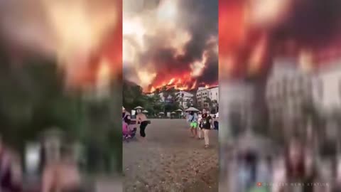 rayForTurkey #fire #wildfire Apocalypse in TURKEY! FIRES BURNING EVERYTHING