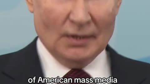 Putin agrees with Donald Trump about American media