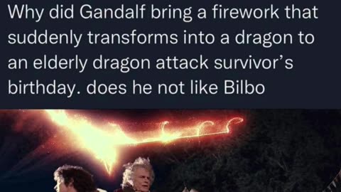 Gandalf's Fireworks #shorts #memes #funny #showerthoughts #magic #dragon