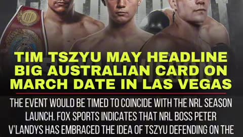 Tim Tszyu May Headline Big Australian Card on March Date in Las Vegas 🇦🇺🥊💥🇺🇸