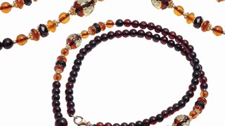 Natural Baltic Sea No Optimized Gradient Color Amber Necklace high quality Genuine Gemstone07