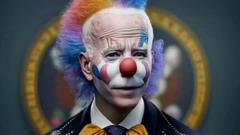 Joe Biden the clown. Look what Ai did.