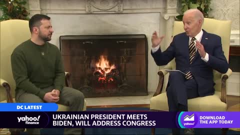 Ukrainian President Volodymyr Zelensky meets President Biden, plans to address Congress