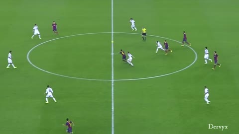 Xavi ball control vs Real Madrid