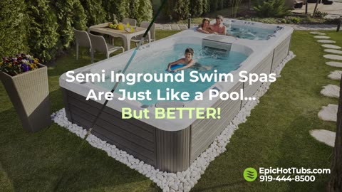 Semi-Inground Swim Spas | Epic hot tubs