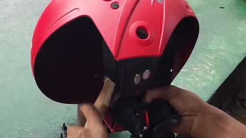 Amazing Super Bike Helmet Manufacturing Complete Process of India #shorts