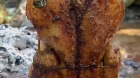 Doğada Kızarmış Bütün Tavuk 🐔 _ Roasted Chicken in Nature