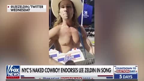 Naked Cowboy Supports Lee Zeldin