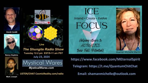 SHUNGITE REALITY 7-24-24 - Michelle Martin from Shungite to Crystal Beings