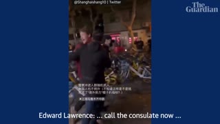 China_ Video shows BBC journalist's arrest during Covid protest