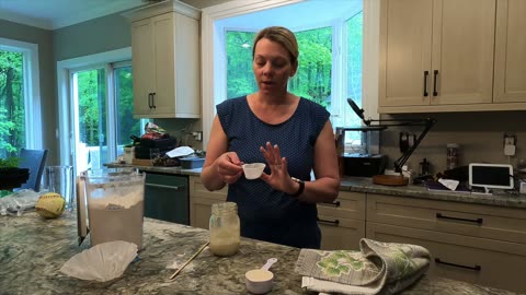 SOURDOUGH STARTER for BUSY MOMS | No weighing | Make Bagels and Dense sandwich bread this way