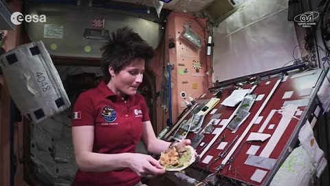 Cooking food in space|rice and chiken