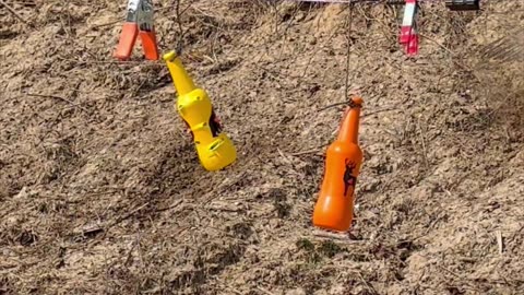 BOTTLE OPS SHOOTING TARGETS SHORT! #shorts #shortsfeed #shooting #targets #9mm #fun