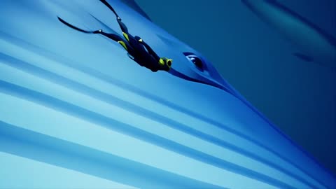 ABZU - Swimming with whales relaxing clip. My new favorite Indie game!