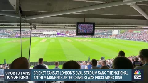 Watch: Sports Fans Sing 'God Save The King' At London Cricket Game