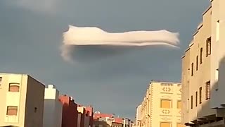 Strange 5G cloud phenomenon appears over the sky of Morocco
